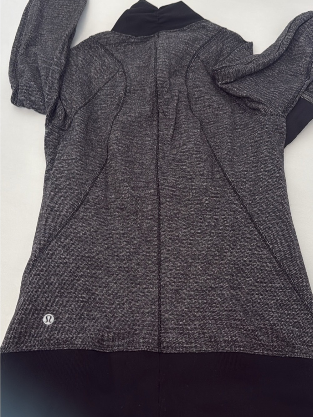 lululemon athletica Heathered Gray Zip-Up Workout Jacket